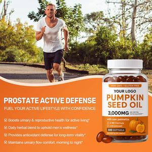 Gel lembut minyak biji labu bersertifikat GMP dengan gergaji Palmetto mendukung kesehatan prostat 300 gel lembut - Product Image 2