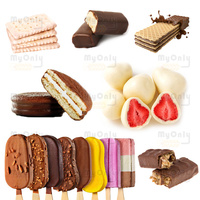 Ligne d'enrobage de beignets, Mini couverture verticale de bonbons, petit Tunnel de refroidissement, Machine d'enrobage de chocolat