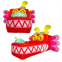 PDYEAR Modèle de mur d'escalade gonflable géant personnalisé Dragon Dinosaure, Animal de dessin animé, Étanche, Résistant au soleil, Durable, Lithium