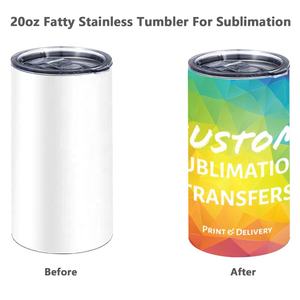 Gobelets à café gras à bouche droite en acier inoxydable à double paroi de 20oz avec couvercle - Product Image 5