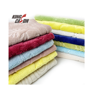 Kingcason nouveau Design deux côtés brosse Plaid tricoté gaufrage flanelle pour l'Algérie couette/couverture/marché de l'Équateur - Product Image 1