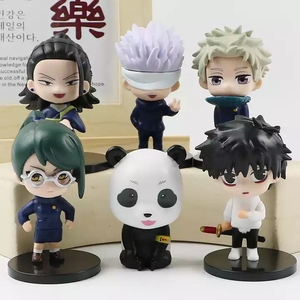 6 pièces/ensemble 8CM Jujutsu Kaisen Itadori Yuji figurines de dessin animé <span class=keywords><strong>Fushiguro</strong></span> <span class=keywords><strong>Megumi</strong></span> kuwisaki Nobara à collectionner en PVC - Product Image 1