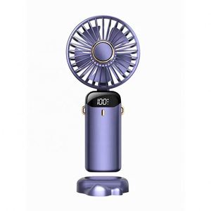 2024 New Arrivals <b>Usb</b> Rechargeable Portable Hand Installed by Table With Phone Holder,Handheld <b>Mini</b> Neck <b>Fan</b> - Product Image 1