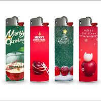 Briquets à gaz personnalisés avec logo et image France J3 J5 J6 Slim Lighter pour Noël et Halloween