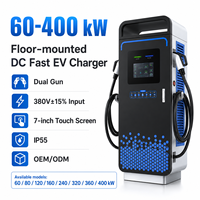 Borne de Recharge Rapide Commerciale DC 160kW Double GB/T 200-1000V sur Pied pour Parking Public et Entrepôt de Flotte