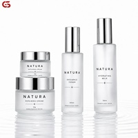 Cosmétique Ambre à Épaule Plate 20ml 30ml 40ml 50ml 80ml 100ml 120ml Vaporisateur à Brume Noire/Lotion pour le Corps Bouteille en Verre