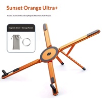 Support magnétique pliable 3-en-1 universel en alliage d'aluminium pour tablette, téléphone portable et ordinateur portable – Vente chaude transfrontalière