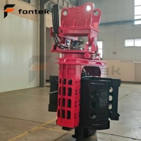 Marteau vibrant hydraulique FONTEX à inclinaison latérale de 45 degrés pour excavatrice de 18 à 26 tonnes