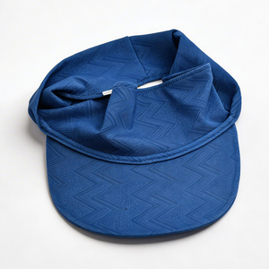 หมวกกันแดดกีฬาสีน้ำเงิน UPF50+ ผ้าคอตตอนแห้งเร็ว สกรีนโลโก้ได้ สำหรับทุกเพศ เหมาะสำหรับเทนนิส กอล์ฟ วิ่ง ปั่นจักรยาน - Product Image 2