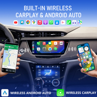 Autoradio Android 10,25 pouces pour Cadillac XT5 XT6 2016-2023, navigation GPS, lecteur multimédia DSP, CarPlay sans fil avec panneau AC