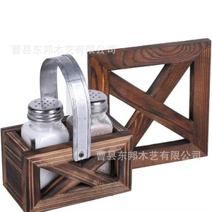 Wooden Napkin Holder Square Desktop Paper Towel Stand Handmade Modern Kitchen Storage Rack - Product Image 5