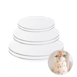 Offre Spéciale : Plateau de Présentation Transparent en Acrylique pour Gâteaux, Desserts et Biscuits – Support Séparateur pour Décoration de Gâteaux de Mariage et Anniversaire - Product Image 2