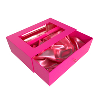 Angnhot — tiroir et boîte en papier kraft, Design personnalisé de luxe, pour vêtements, bijoux, perruque, coffret cadeau avec doublure en satin de soie