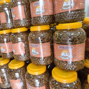 Alimento de tortuga de gusano de harina seco de alta proteína, alimento para pájaros, alimento para peces, suplemento para reptiles, embalaje de marca, suministro de exportación - Product Image 4