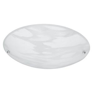 Plafoniera rotonda in cristallo di alabastro bianco 25cm E27, ideale per l'illuminazione calda in ambienti domestici e spazi moderati. - Product Image 3