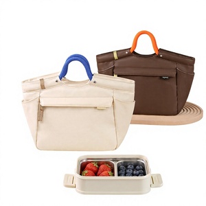 Sac isotherme en tissu Oxford avec caractéristiques résistantes à l'eau et écologiques pour les employés de bureau et les navetteurs – Plusieurs options de couleur - Product Image 3