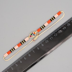 Go2boho Bracelet Mauvais œil Pour Dames Boho Réglable Bijoux En Perles Miyuki <span class=keywords><strong>Tila</strong></span> - Product Image 6