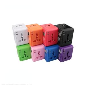 Gran oferta, adaptador de enchufe internacional Universal todo en uno, 2 puertos Usb, adaptador de CA de viaje mundial con enchufe convertidor Au Us Uk <span class=keywords><strong>Eu</strong></span> - Product Image 4