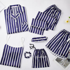 7 pcs <span class=keywords><strong>Pigiama</strong></span> Set Femme Sexy Set Lingerie di Raso Chemise <span class=keywords><strong>Pigiama</strong></span> di <span class=keywords><strong>Seta</strong></span> Per Le Donne Lades <span class=keywords><strong>Pigiama</strong></span> - Product Image 6