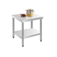 10 % de réduction sur les tables de cuisine en acier inoxydable 201 très résistantes à la corrosion, 50*50 cm, usage commercial
