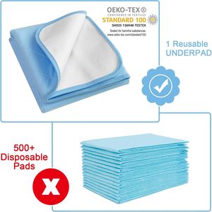 再利用可能な防水 & 吸収性大人用おむつベッドパッド快適 & 利便性
