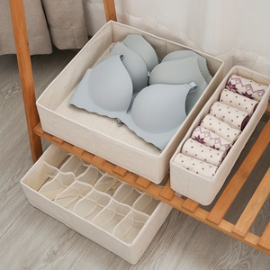 Offre Spéciale pliable vêtements boîte de <span class=keywords><strong>rangement</strong></span> Rectangle <span class=keywords><strong>tiroir</strong></span> stockage séparé pour sous-vêtements chaussettes lavable organisateur pour garde-robe - Product Image 6