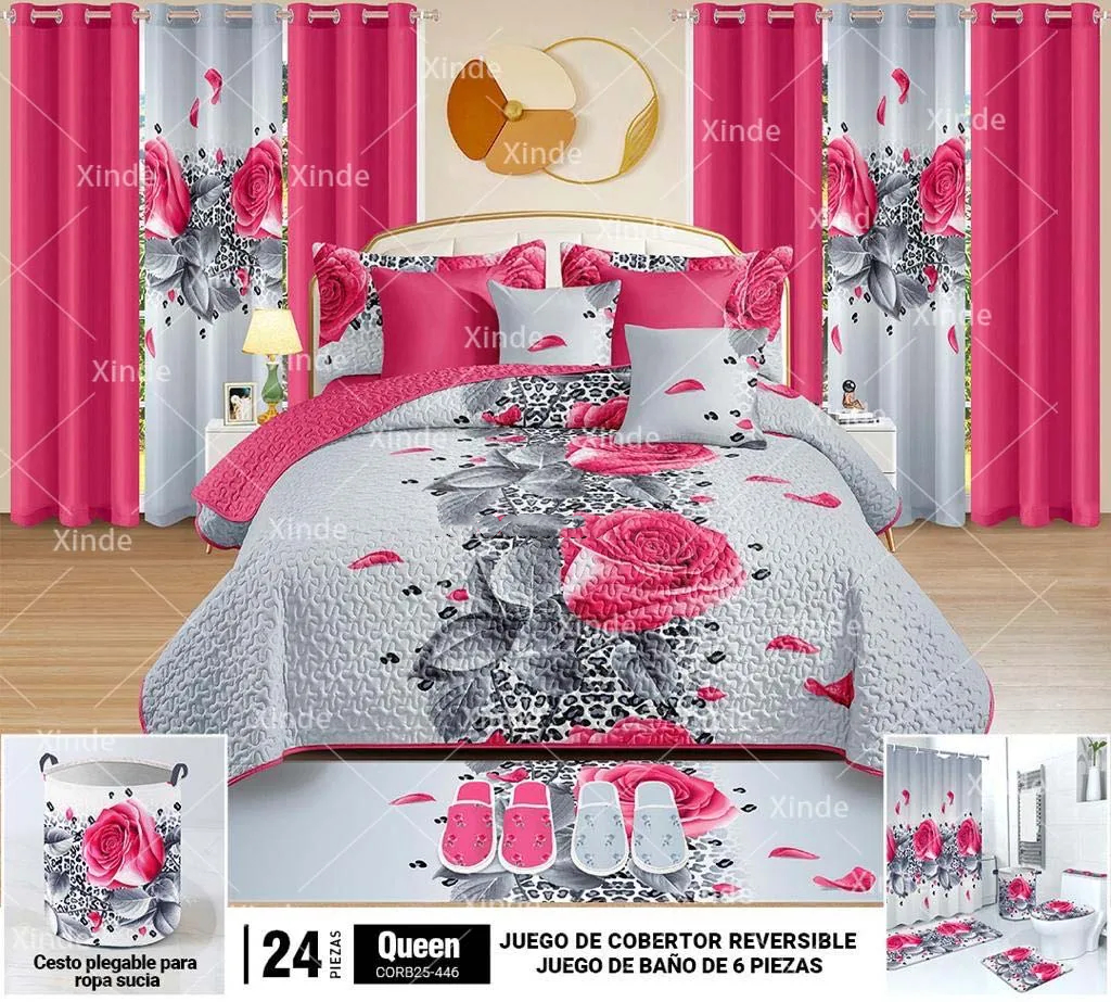 Parure De Lit King Size 4 Pièces En Coton Jacquard Floria - Blanc éclatant, 500 Fils, Certifié Sans Produits Chimiques