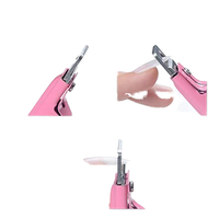 Ensembles de manucure professionnelle ensemble de pinces à cuticules ongles en acier inoxydable titane cuticule cuticule pince à ongles et ensemble de poussoir
