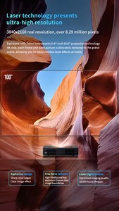 HY-S7 5000 Lumens 4k Laser TV chiếu với DLP hiển thị <span class=keywords><strong>Android</strong></span> 150 inch IR điều khiển từ xa tự động tập trung Máy chiếu di động - Product Image 5