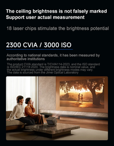 โปรเจคเตอร์เลเซอร์สามสี XGIMI รุ่นใหม่ RS 20 Plus 4K UHD สำหรับโฮมเธียเตอร์ ความสว่าง 3000 ลูเมนส์ ความคมชัด <span class=keywords><strong>10000</strong></span>:1 ระบบ Android 11 สมาร์ททีวีในตัว - Product Image 2