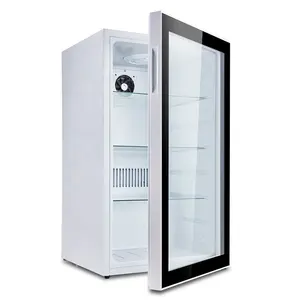 95L Built In Glass Door Display Beer Beverage Cooler Refrigerator Bar Home