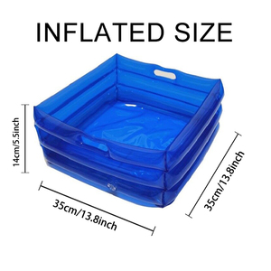 Vasca gonfiabile per <span class=keywords><strong>pediluvio</strong></span> da piscina, vasca per immersione e lavaggio piedi, vassoio per <span class=keywords><strong>pediluvio</strong></span> per piscine fuori terra con scaletta d'ingresso - Product Image 5