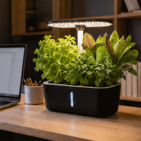Système de culture hydroponique intelligent à 6 trous, contrôle par application Tuya WiFi, lumière de culture LED automatique, pot de culture d'herbes aromatiques de bureau intérieur