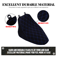 Siège solo pour moto Harley Heritage Softail Classic FLSTC Softail Deluxe FLSTN 2006-2017, surpiqûres en losange, suède