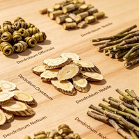 Tige d'orchidée Dendrobium séchée, matière première à l'arôme doux pour mélange de boissons, pot-pourri et additif végétal hydratant doux pour la peau