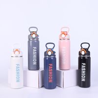 Termo Elegante y Moderno de Acero Inoxidable con Aislamiento al Vacío, Gran Capacidad y Práctica Asa, 6-12 Horas