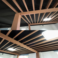 Pergola imperméable pour l'extérieur WPC matériaux ombrage persienne kit gazebo moderne jardin pergola en bois plastique