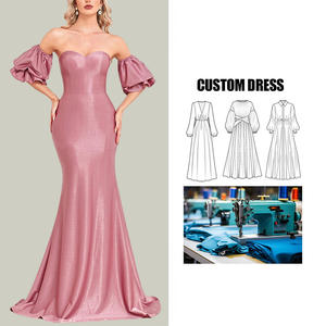 Nouvelle Offre Spéciale élégante manches trois-quarts robe de mariée en satin queue de poisson mariage robes de soirée formelles bal - Product Image 1