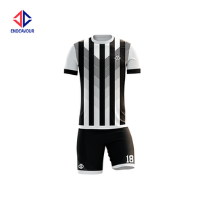 Black and white soccer jersey Clearance