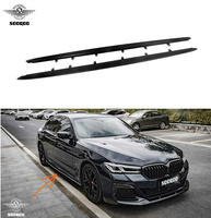 Jupes latérales en fibre de carbone préimprégnée style MP compatibles avec BMW Série 5 G30 G31 M5 F90 F90 LCI 2017-2023, moulées sous autoclave, lot de 2 pièces