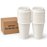 Emballage ECO, couvercle de tasse 100% biodégradable en pulpe de bagasse, 8oz 12oz 14oz 16oz, gobelet à café réutilisable en papier avec couvercle