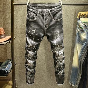 Venta caliente Precio de fábrica Roto Destroy Jeans para <span class=keywords><strong>hombre</strong></span> Skinny Ripped Hole Jeans para <span class=keywords><strong>hombre</strong></span> - Product Image 2