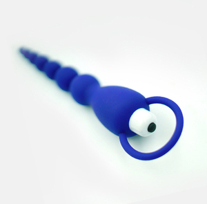 Vibromasseur anal en silicone, à une ou dix fréquences, stimulateur de prostate et de point G à billes graduées pour lui et elle - Product Image 2