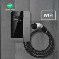 Cargador de Pared para Vehículos Eléctricos Tipo 1 Tipo 2 GBT NACS con WiFi OCPP RFID DLB Nivel 2 AC para Uso Doméstico y Comercial WrightCharge