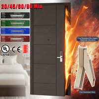 Puerta Interior de Madera de Lujo para Proyectos de Apartamentos, Puerta Interior Ignífuga para Habitaciones, Puertas Interiores Resistentes al Fuego para Casas