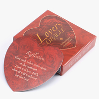 Jeu de société romantique en forme de cœur, cartes de tarot Oracle de l'amour, haute qualité d'usine, pour jouer