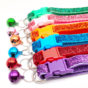 Precio al por mayor de fábrica, collares ostentosos para mascotas, collares de campana para gatos y cachorros, collares para perros - Product Image 3