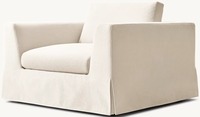 Fauteuils de salon modernes au design luxueux avec accents dorés, fauteuils individuels en velours pour salon, fauteuil de détente