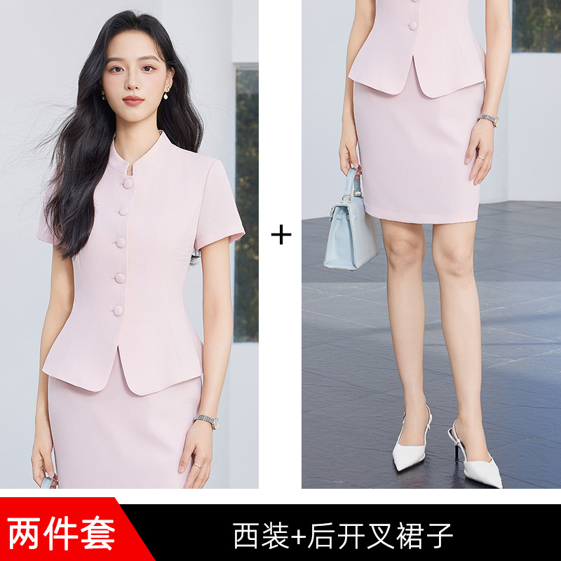 Pink suit skirt