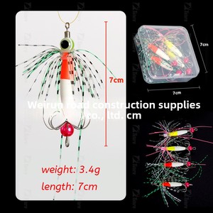 Nuevo señuelo luminoso de acero inoxidable con borlas y anzuelo de pulpo para pesca en mar, barco, sombrilla, cebo artificial de agua salada, 4 piezas - Product Image 4